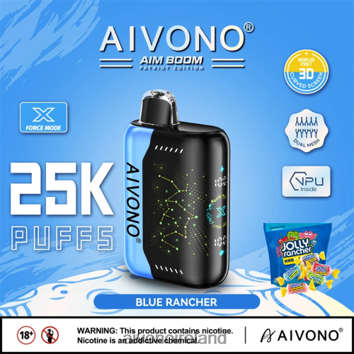 Aivono AIM BOOM 25000 Blue Rancher V0F6L4344 - Aivono Vape Ireland