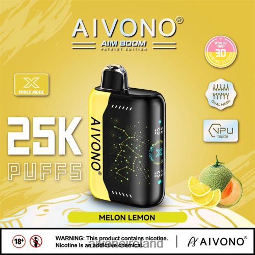 Aivono AIM BOOM 25000 Melon Lemon V0F6L4348 - Aivono Vape Ireland