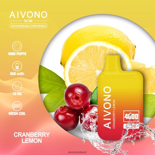 Aivono AIM BOXX 4000 Cranberry Lemon V0F6L4218 - Aivono Vape Review