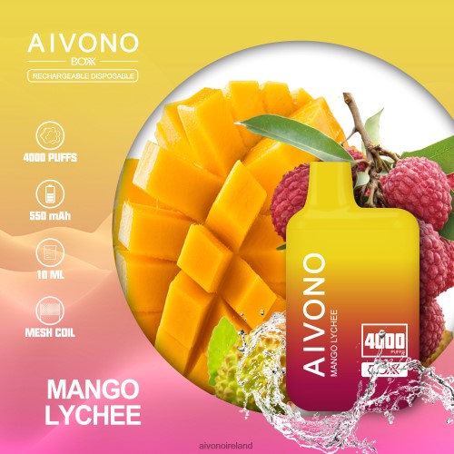 Aivono AIM BOXX 4000 Mango Lychee V0F6L4216 - Aivono Vape Ireland