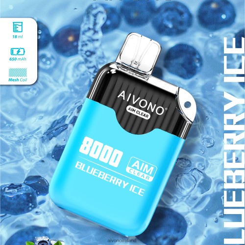 Aivono AIM CLEAR 8000 Blueberry Ice V0F6L4206 - Aivono Vape Review