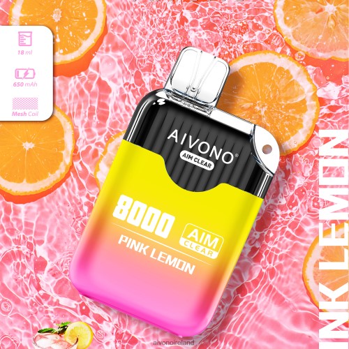 Aivono AIM CLEAR 8000 Pink Lemon V0F6L4211 - Aivono Dublin