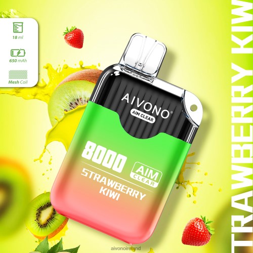 Aivono AIM CLEAR 8000 Strawberry Kiwi V0F6L4210 - Aivono Vape Review