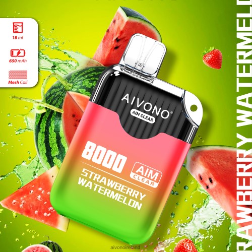 Aivono AIM CLEAR 8000 Strawberry Watermelon V0F6L4208 - Aivono Vape Ireland
