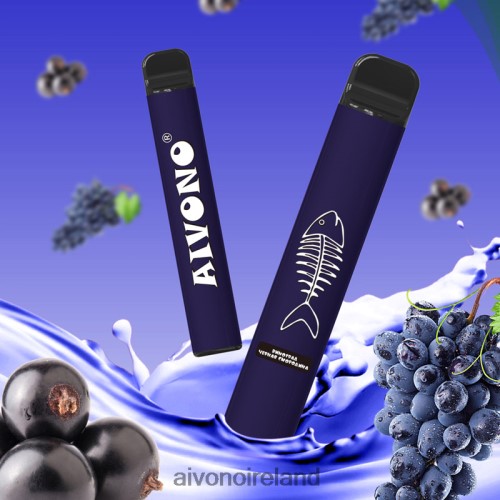 Aivono AIM FISHBONE 600 Grape Blackcurrant V0F6L4284 - Aivono Vape Ireland