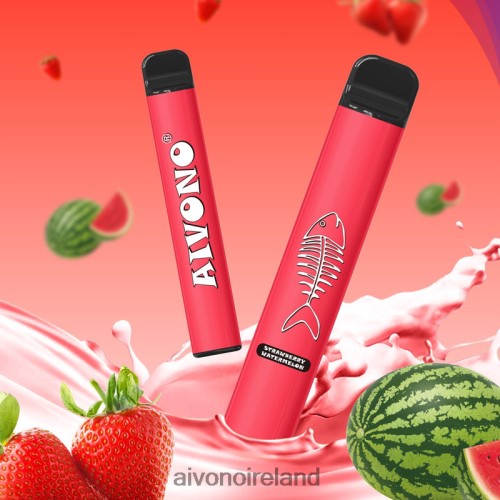 Aivono AIM FISHBONE 600 Strawberry Watermelon V0F6L4282 - Aivono Vape Review