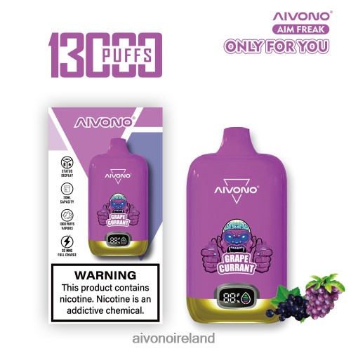 Aivono AIM FREAK 13000 Grape Currant V0F6L4251 - Aivono Dublin
