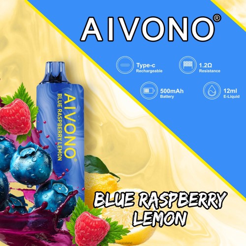 Aivono AIM GUN 7000 Blueberry Raspberry Lemon V0F6L4109 - Aivono Ireland