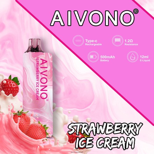 Aivono AIM GUN 7000 Strawberry Ice Cream V0F6L4105 - Aivono Ireland