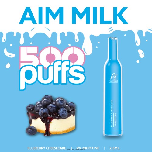 Aivono AIM MILK 500 Blueberry Cheese Cake V0F6L4274 - Aivono Vape Review
