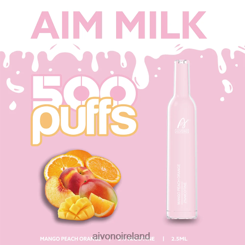 Aivono AIM MILK 500 Mango Peach Orange V0F6L4269 - Aivono Ireland