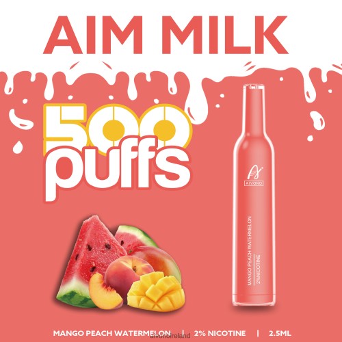 Aivono AIM MILK 500 Mango Peach Watermelon V0F6L4268 - Aivono Vape Ireland