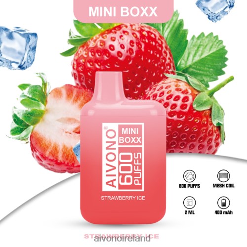Aivono AIM MINI BOXX 600 Strawberry Ice V0F6L4236 - Aivono Vape Ireland