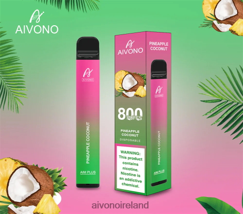 Aivono AIM PLUS 800 Pineapple Coconat V0F6L4200 - Aivono Vape Ireland