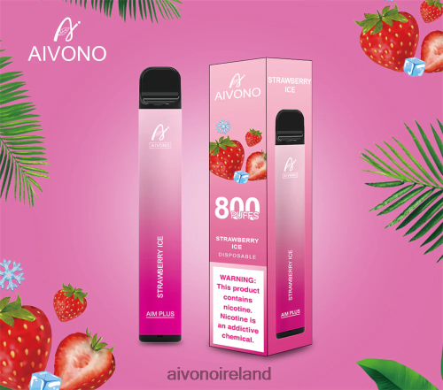 Aivono AIM PLUS 800 Strawberry Ice V0F6L4193 - Aivono Ireland