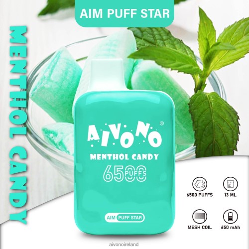 Aivono AIM PUFF STAR 6500 Menthol Candy V0F6L4295 - Aivono Dublin