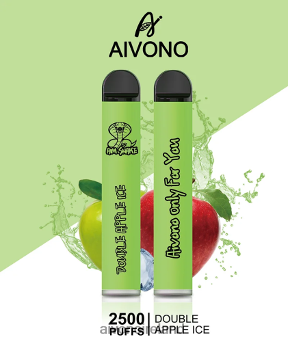 Aivono AIM SNAKE 2500 Double Apple Ice V0F6L4304 - Aivono Vape Ireland