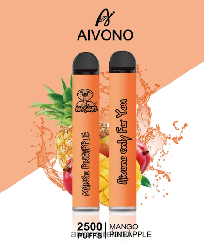 Aivono AIM SNAKE 2500 Mango Pineapple V0F6L4310 - Aivono Vape Review