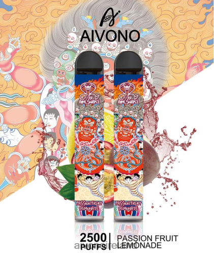 Aivono AIM SNAKE 2500 Passion Fruit Lemonade V0F6L4315 - Aivono Dublin