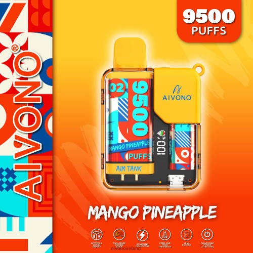 Aivono AIM TANK 9500 Mango Pineapple V0F6L434 - Aivono Vape Review