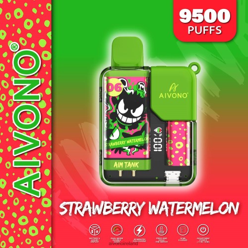Aivono AIM TANK 9500 Strawberry Watermelon V0F6L446 - Aivono Vape Review