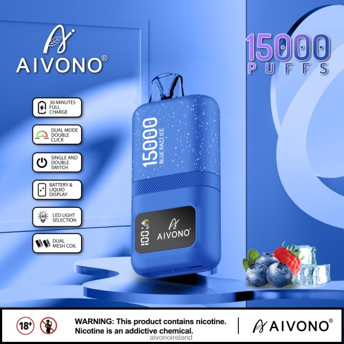 Aivono AIM magic 15000 Blue Razz Ice V0F6L464 - Aivono Vape Ireland