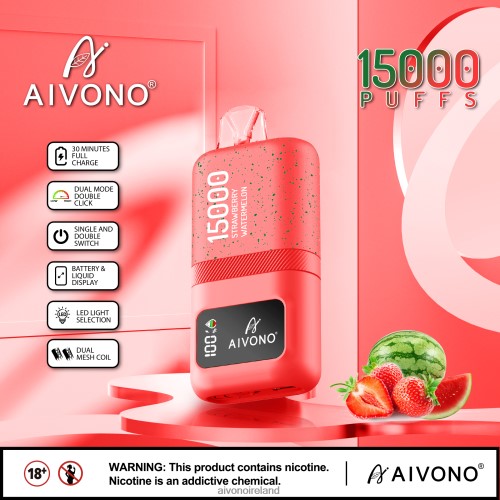 Aivono AIM magic 15000 Strawberry Watermelon V0F6L458 - Aivono Vape Review