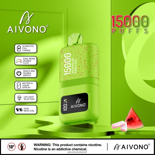 Aivono AIM magic 15000 Watermelon Bubble Gum V0F6L465 - Aivono Ireland