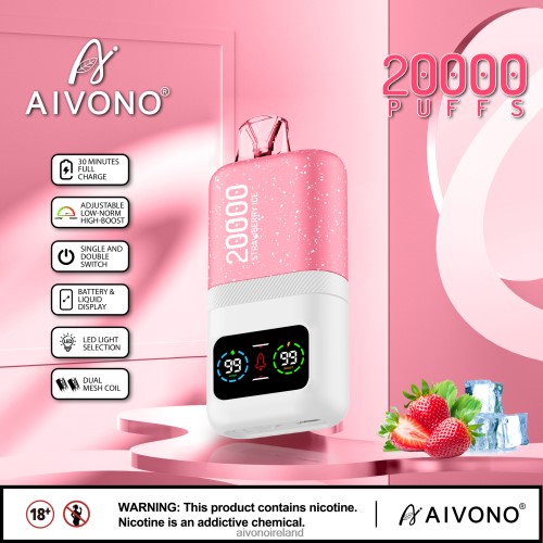 Aivono AIM magic 20000 Strawberry Ice V0F6L474 - Aivono Vape Review