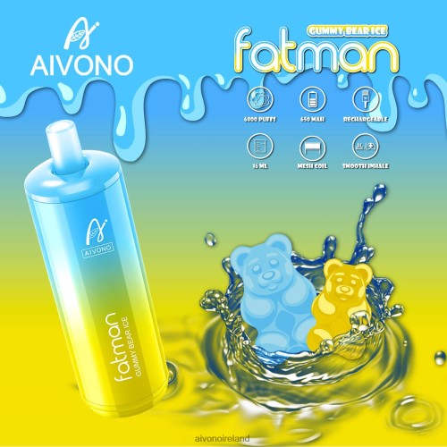 Aivono FATMAN 6800 Gummy Bear Ice V0F6L432 - Aivono Vape Ireland