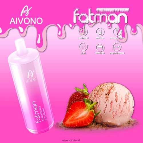 Aivono FATMAN 6800 Strawberry Ice Cream V0F6L421 - Aivono Ireland