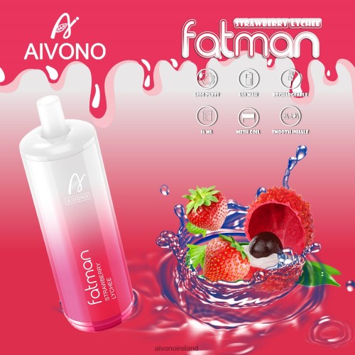 Aivono FATMAN 6800 Strawberry Lychee V0F6L423 - Aivono Dublin