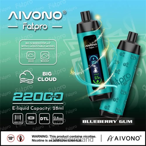 Aivono Fatpro 22000 Blueberry Gum V0F6L49 - Aivono Ireland