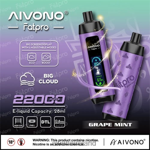 Aivono Fatpro 22000 Grape Mint V0F6L42 - Aivono Vape Review