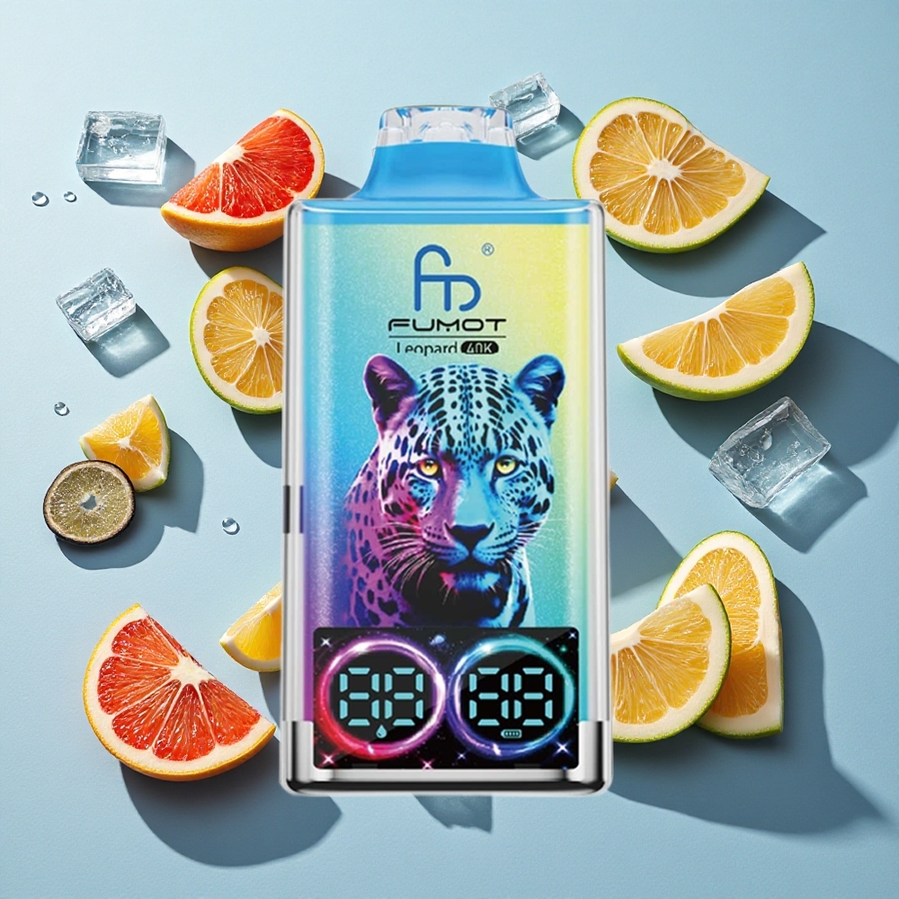 Fumot Leopard 40K Puffs Black Dragon Ice Dual Mesh Ireland Vape Wholesale