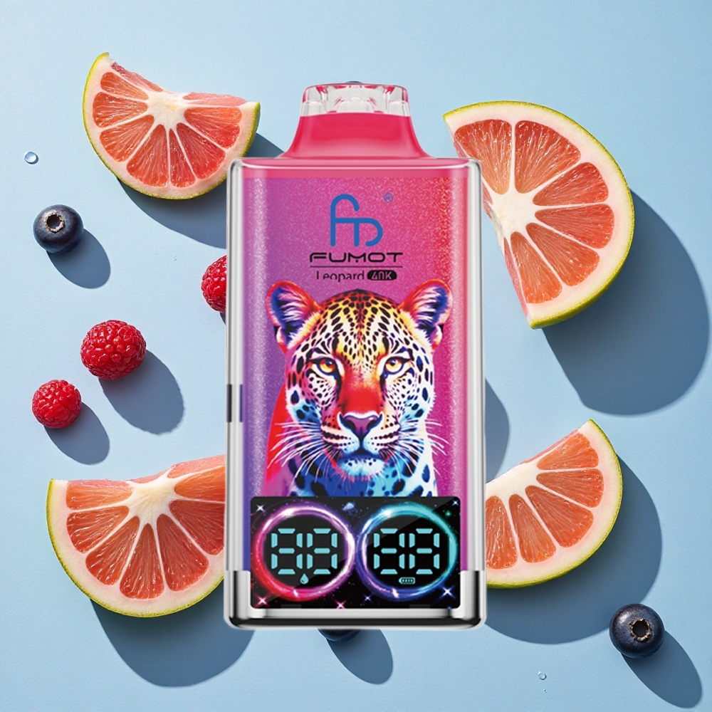 Fumot Leopard 40K Puffs Blueberry Cherry Cranberry 0235 Nicotine Ireland Vape Wholesale