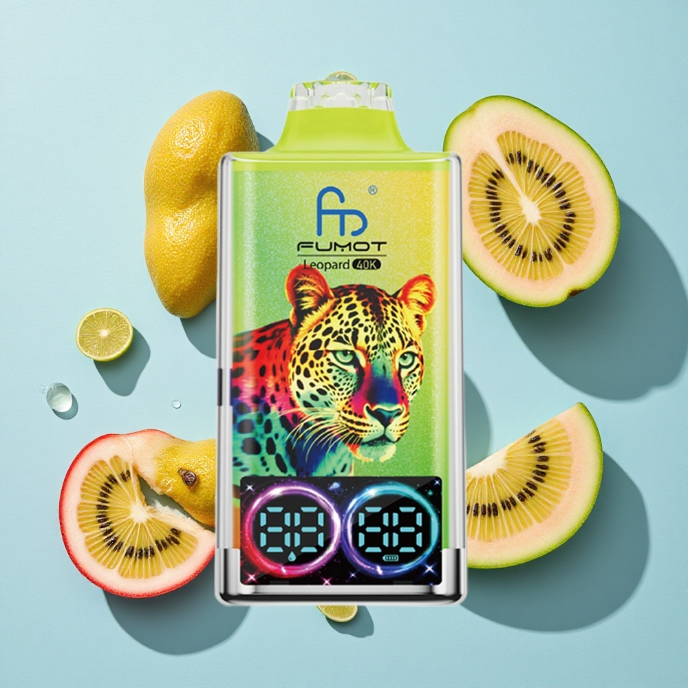 Fumot Leopard 40K Puffs Kiwi Passion Guava Ireland Vape Wholesale 5 Nicotine