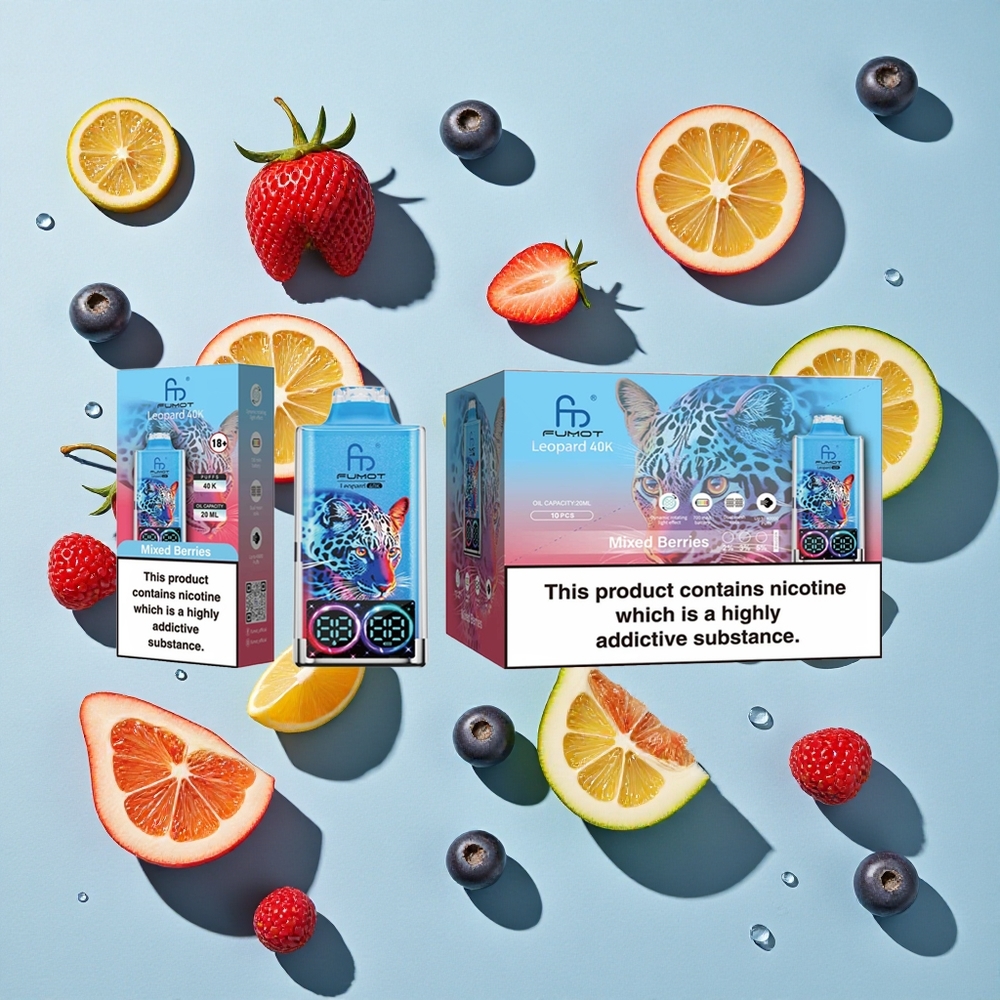 Fumot Leopard 40K Puffs Mixed Berries Dual Mesh Ireland Vape Wholesale