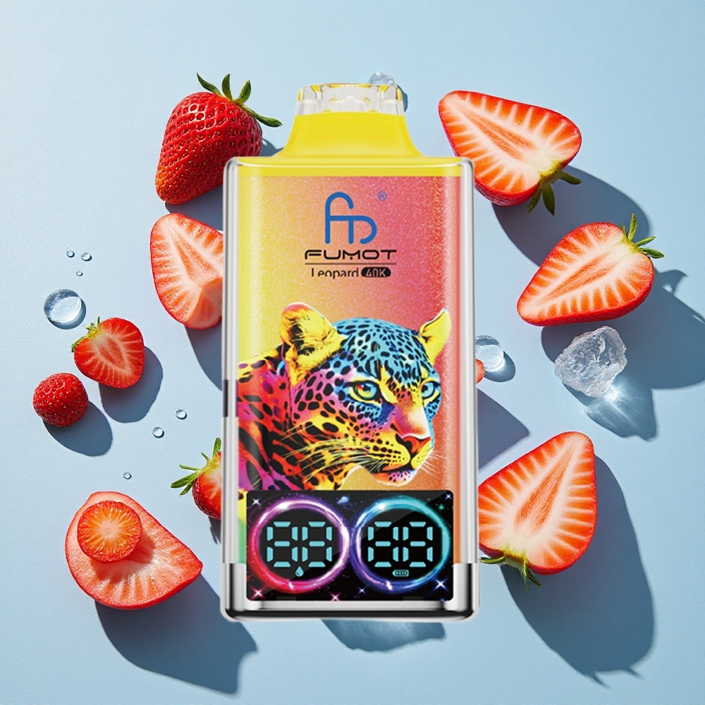 Fumot Leopard 40K Puffs Strawberry Ice 0235 Nicotine Ireland Vape Wholesale