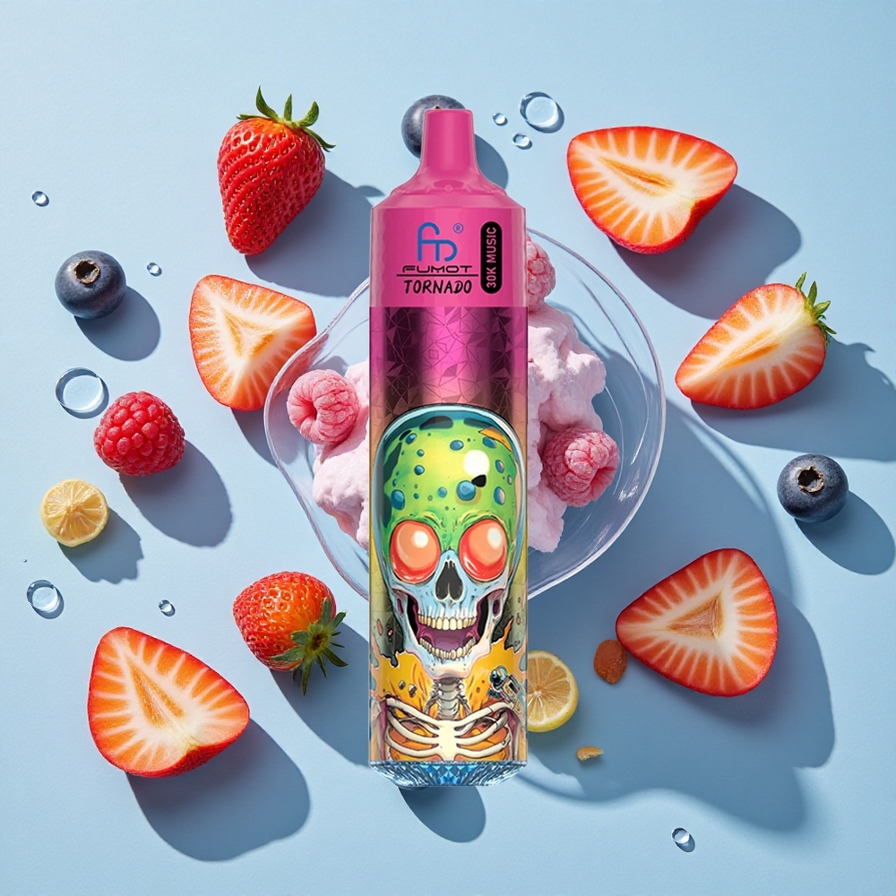 Fumot RandM Tornado 30000 Blueberry Strawberry Raspberry Ireland Vape Wholesale