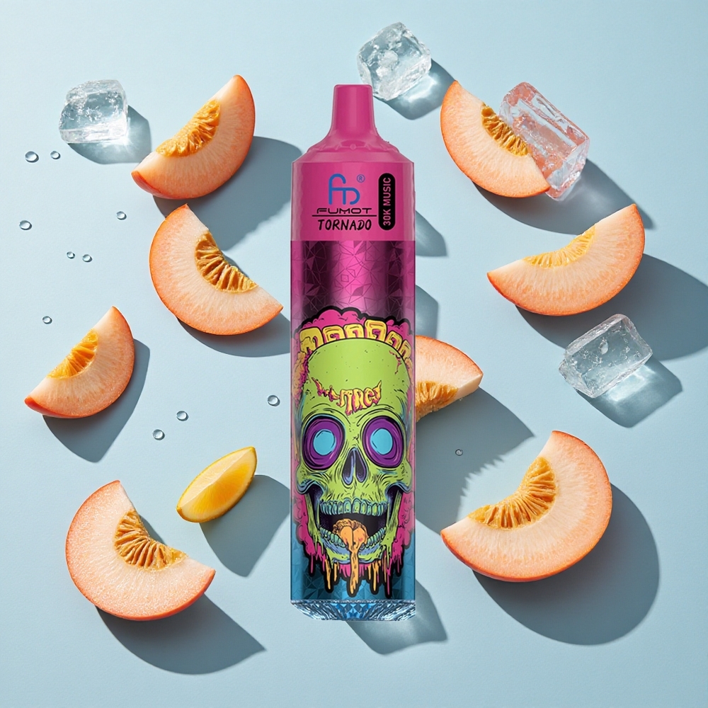 Fumot RandM Tornado 30000 Peach Ice Ireland Vape Wholesale 30mL