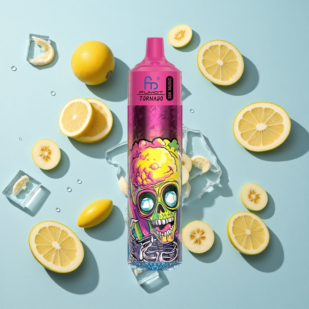 Fumot RandM Tornado 30000 Puffs Banana Ice Ireland Vape Wholesale 30mL