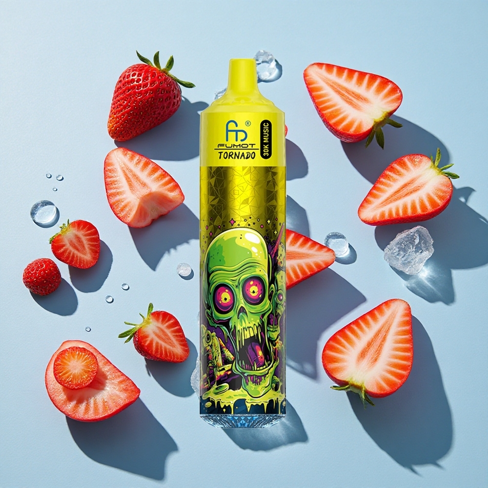 Fumot RandM Tornado 30000 Puffs Strawberry Ice Ireland Vape Wholesale 30mL
