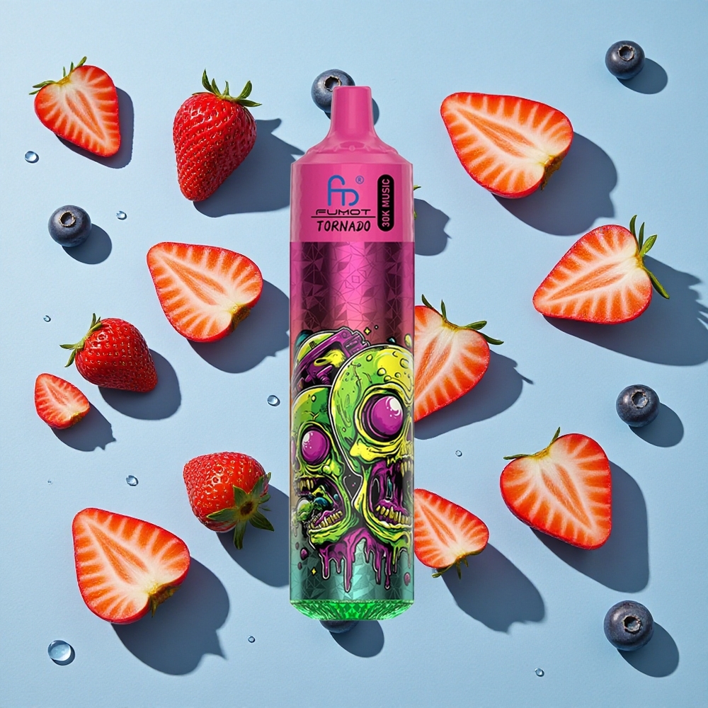 Fumot Randm Tornado 30mL Strawberry Blueberry Ireland Vape Wholesale Mesh Coil