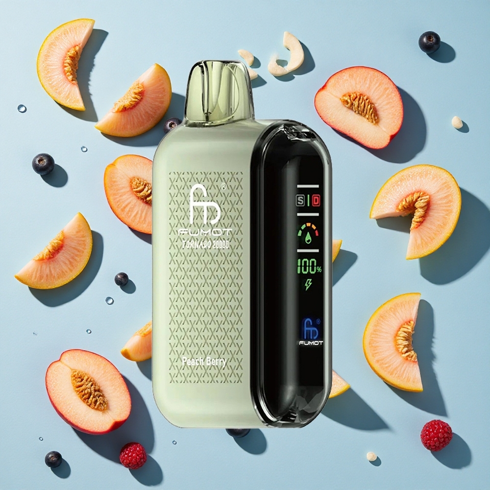Fumot Tornado 20000 Peach Berry Ireland Vape Wholesale Dual Mesh
