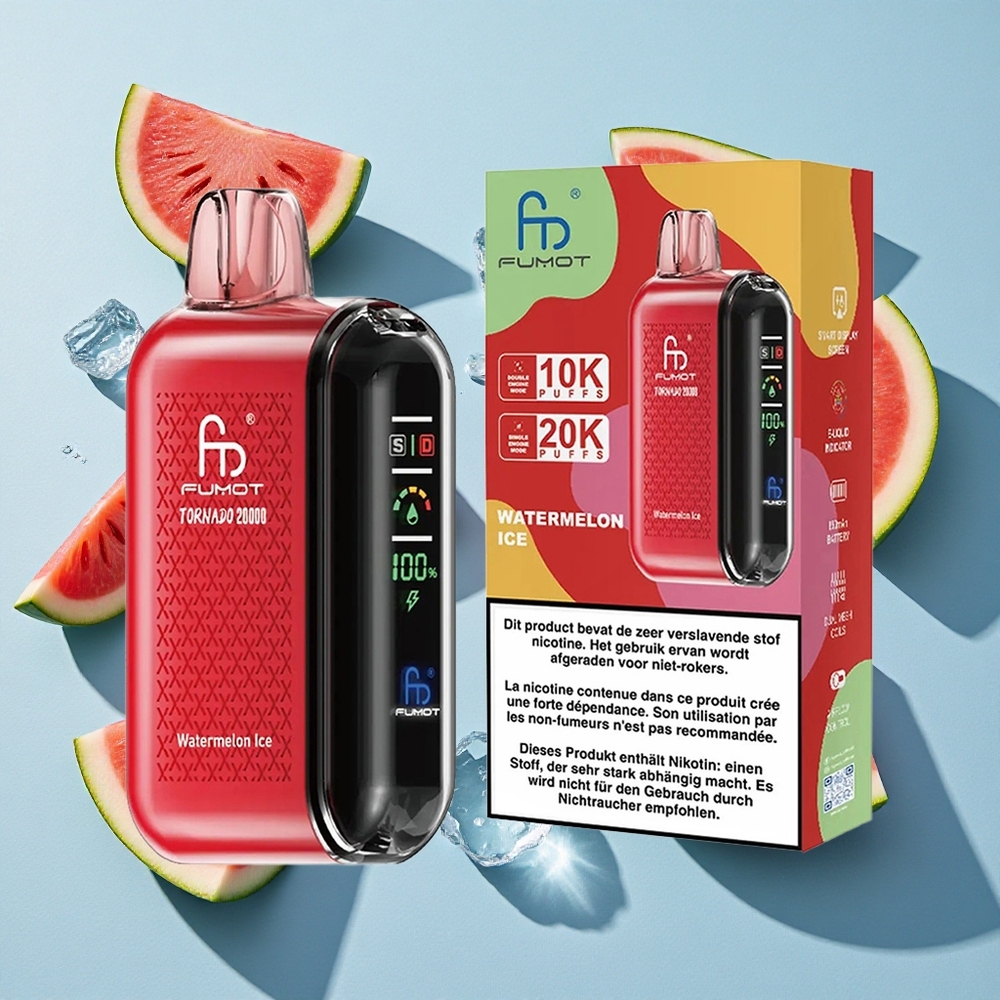 Fumot Tornado 20000 Puffs Watermelon Ice 20ml Ireland Vape Wholesale