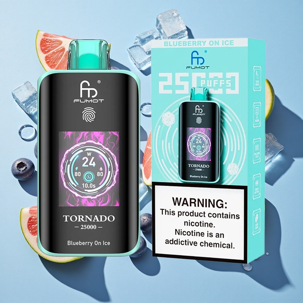 Fumot Tornado 25000 Puffs Blueberry On Ice 700mAh Ireland Vape Wholesale