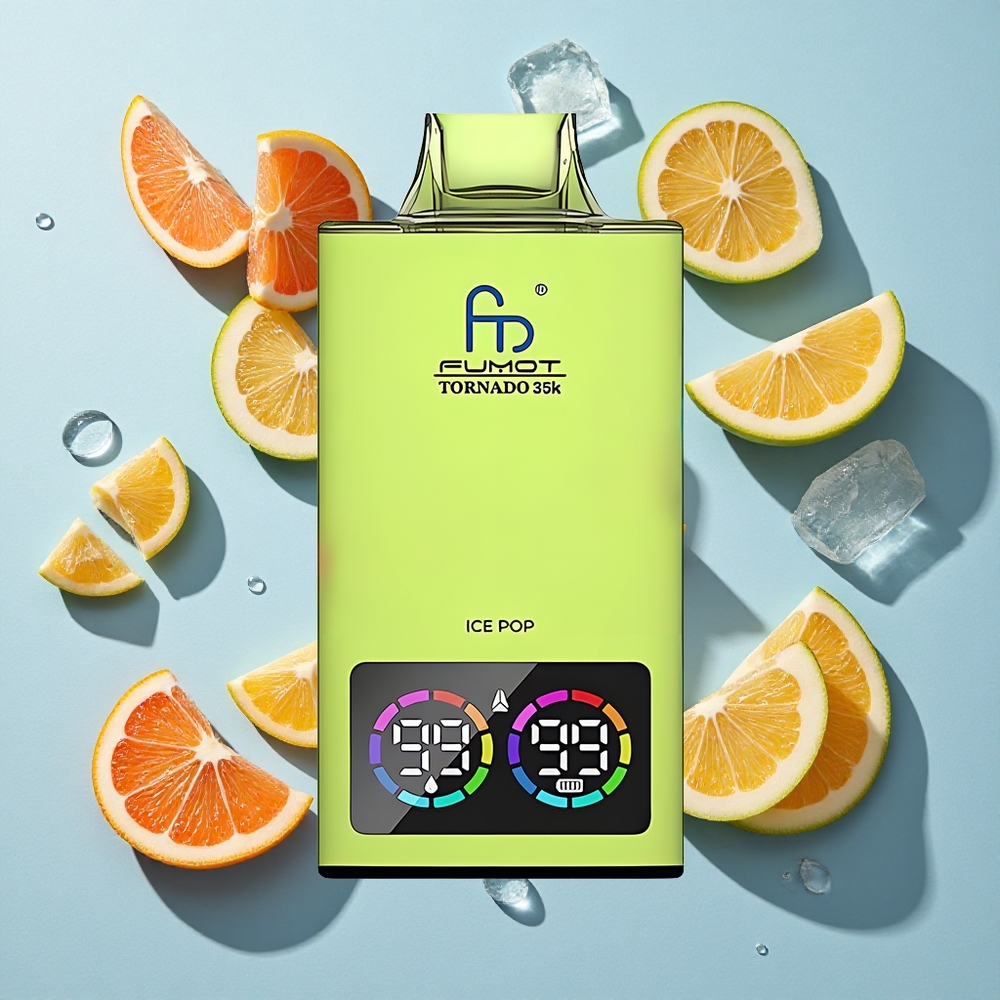 Fumot Tornado 35000 Puffs Ice Pop Ireland Vape Wholesale Dual Mesh Coil