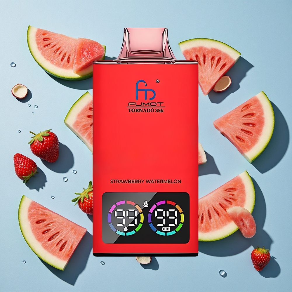 Fumot Tornado 35000 Puffs Strawberry Watermelon Ireland Vape Wholesale Fast Charging