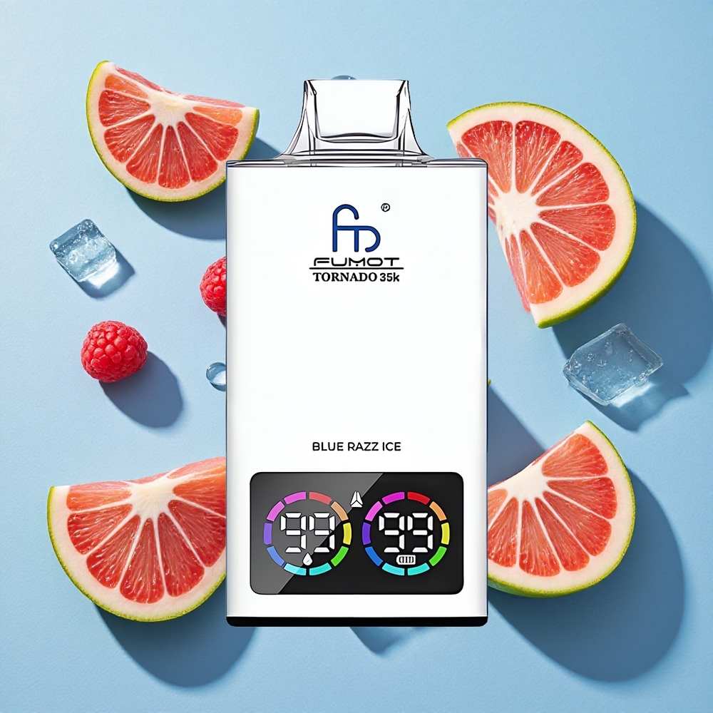 Fumot Tornado 35K Blue Razz Ice USB-C Ireland Vape Wholesale 15ml